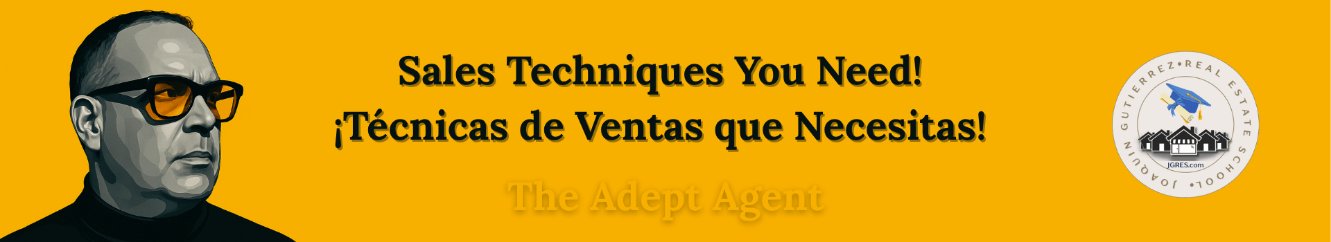 JGRES Sales Techniques Training Banner